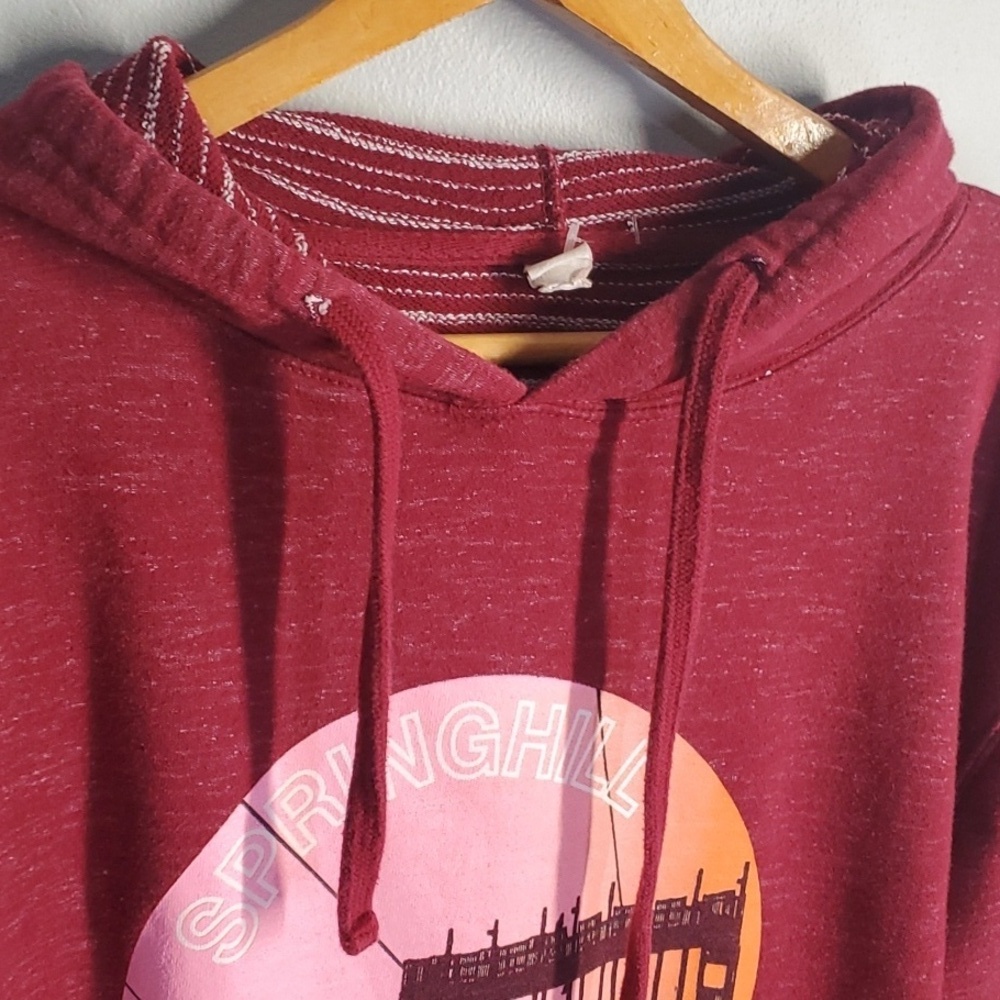 Springhill Outfitters Hoodie men's size xl (guessing) red Top rubberized Artwork - Picture 5 of 12